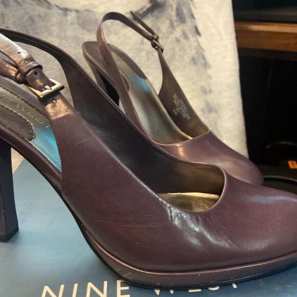 Nine West Women's Purple Heels, Size 8 EUC - Picture 7 of 8